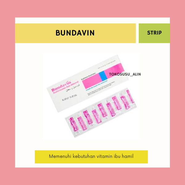 BUNDAVIN STRIP 10 TABLET / MULTIVITAMIN & MINERAL IBU HAMIL