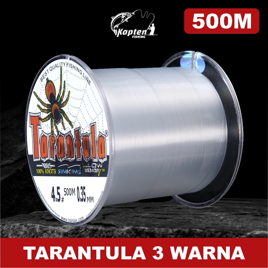 VIYAHEALTHY KAPTENFISHING TARANTULA 500METER NILON TALI PANCING BAHAN NILON PANCING ANTI KERITING