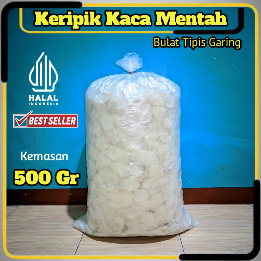 

MURAH KERIPIK KACA MENTAH 500.GR SIAP OLAH ; BEST SELLER