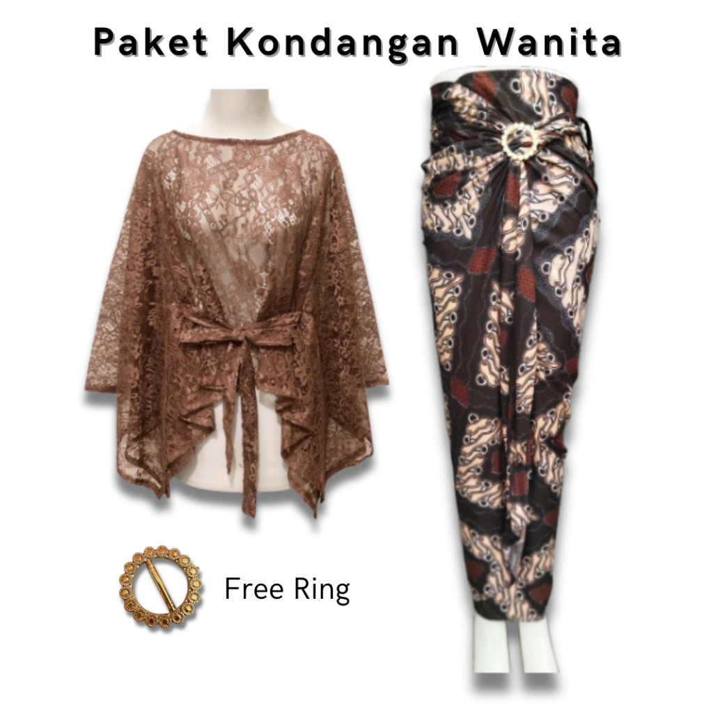 Setelan kebaya modern brukat outer baju one set kondangan wanita kekinian kebaya modern wisuda moder