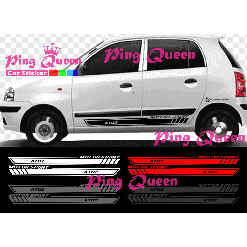 Sticker stiker mobil atoz cutting sticker mobil hyundai atoz sticker mobil terbaru