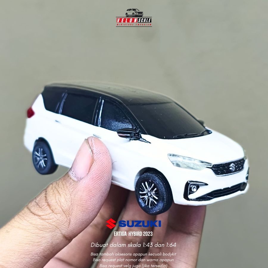 Diecast/Miniatur Suzuki Ertiga Hybird (tanpa bodykit) skala 1:43, full custom bisa request Plat