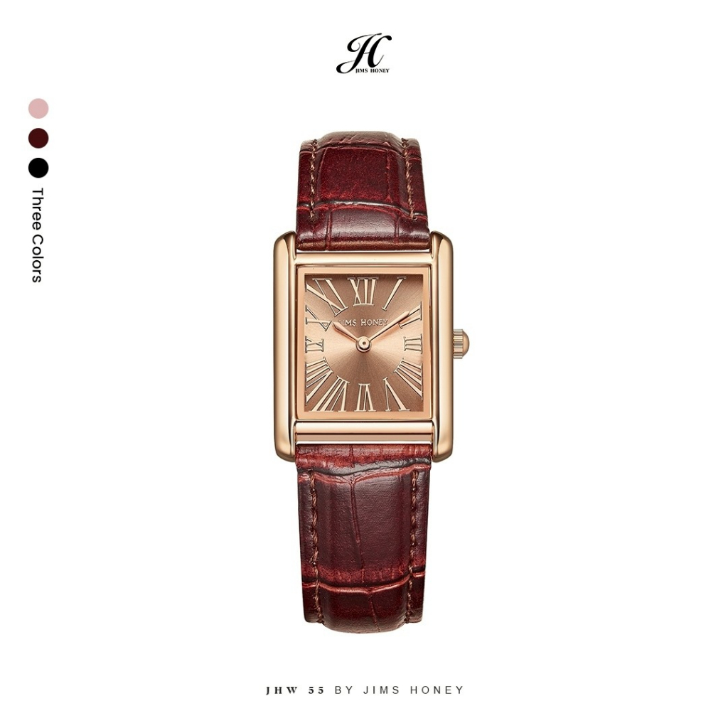Jims Honey - JHW 55 Free Box Jam Tangan Wanita Jam Tangan Kotak