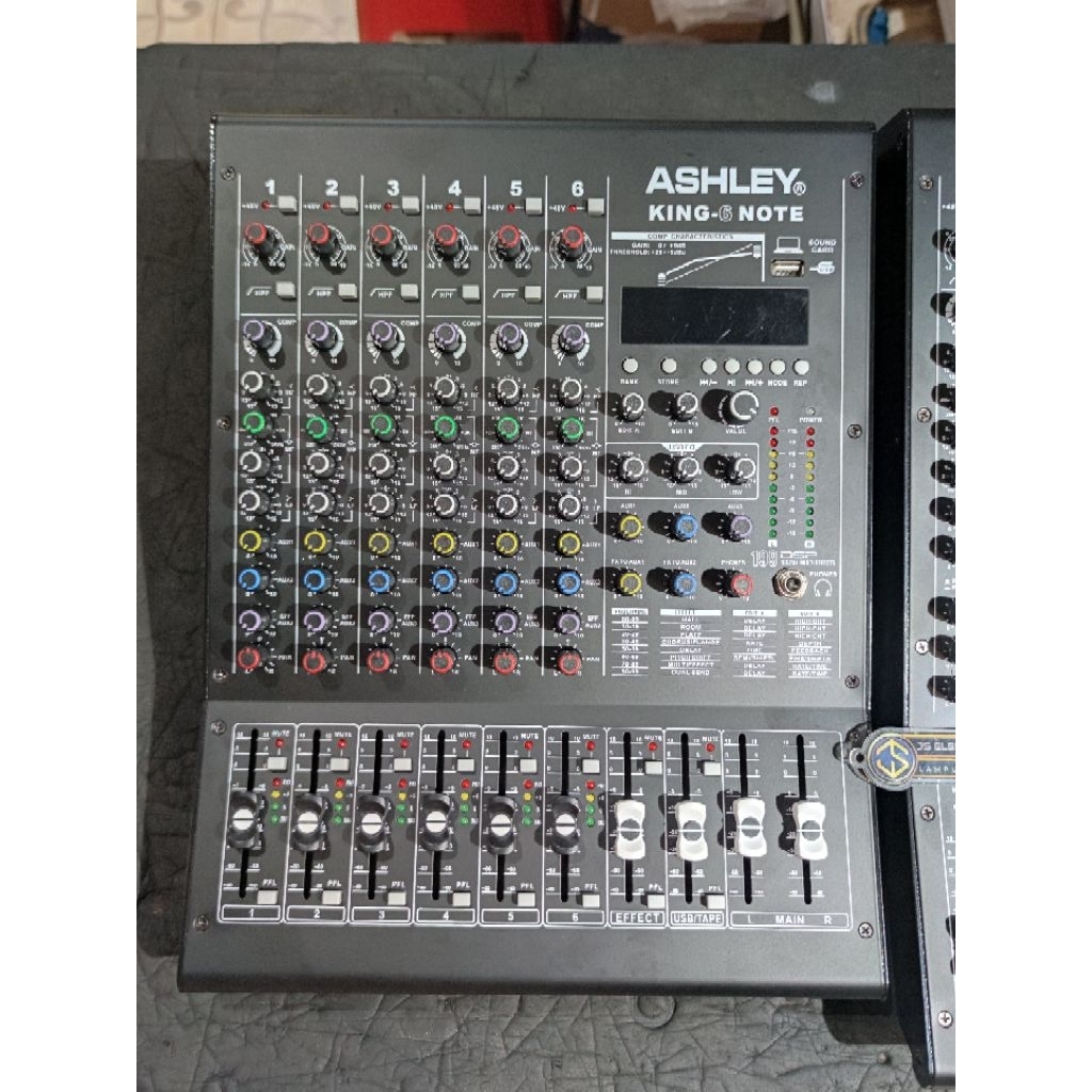 Mixer Ashley 6ch KING - 6 NOTE / mixer Ashley king note 6 channel