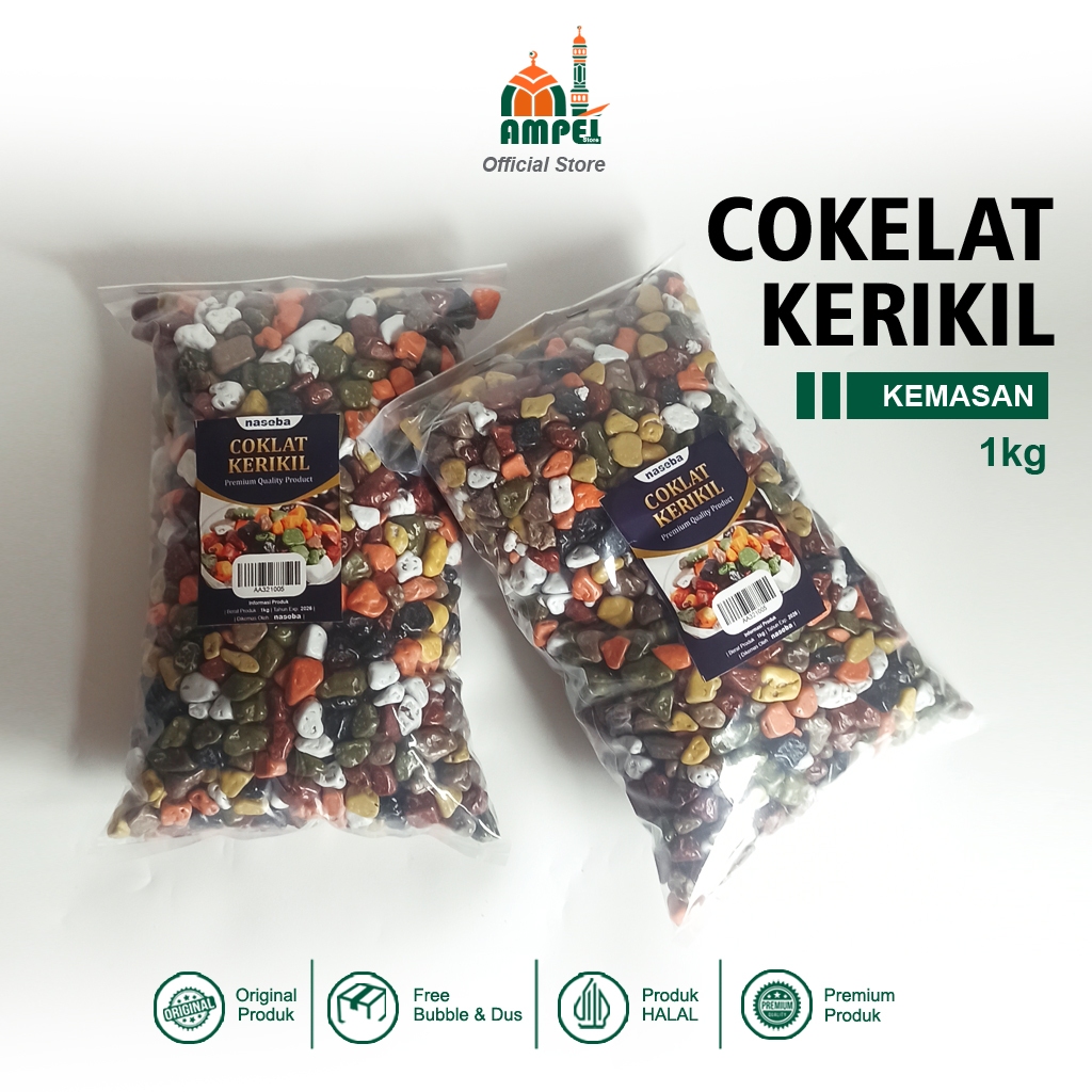

Cokelat Kerikil Turki Premium 1KG Manis Lumer Crunchy