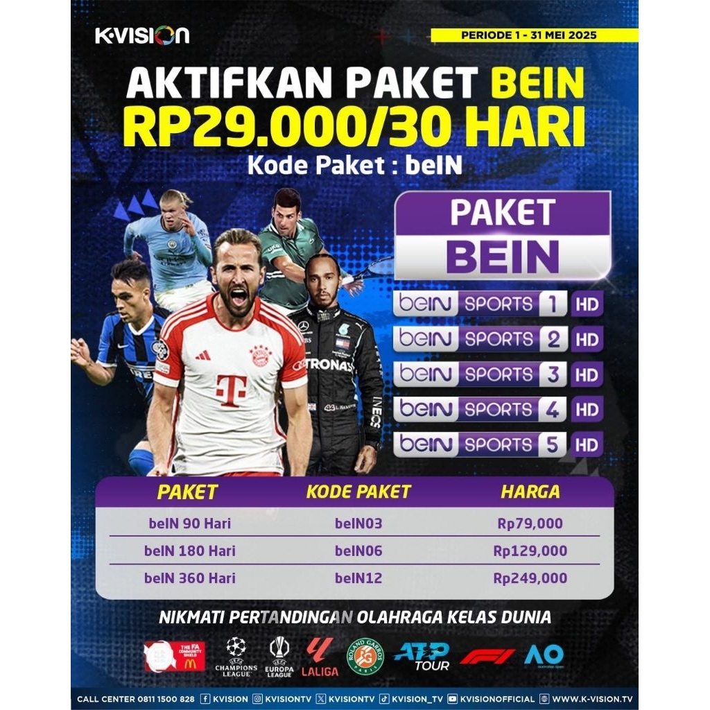 PAKET BEIN SPORT K-VISION