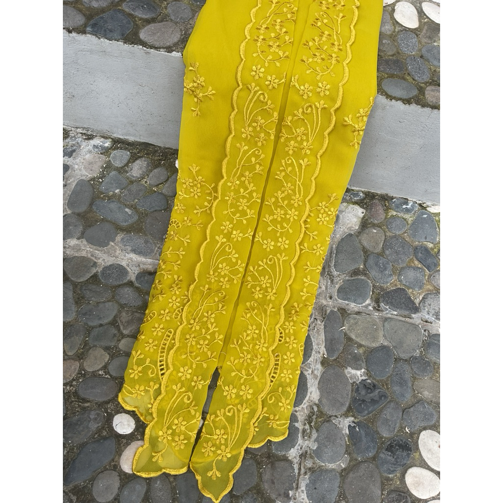 Kain kebaya bordir bali motif terbaru terlaris termurah bahan kebaya bordir bali bahan kebaya encim 