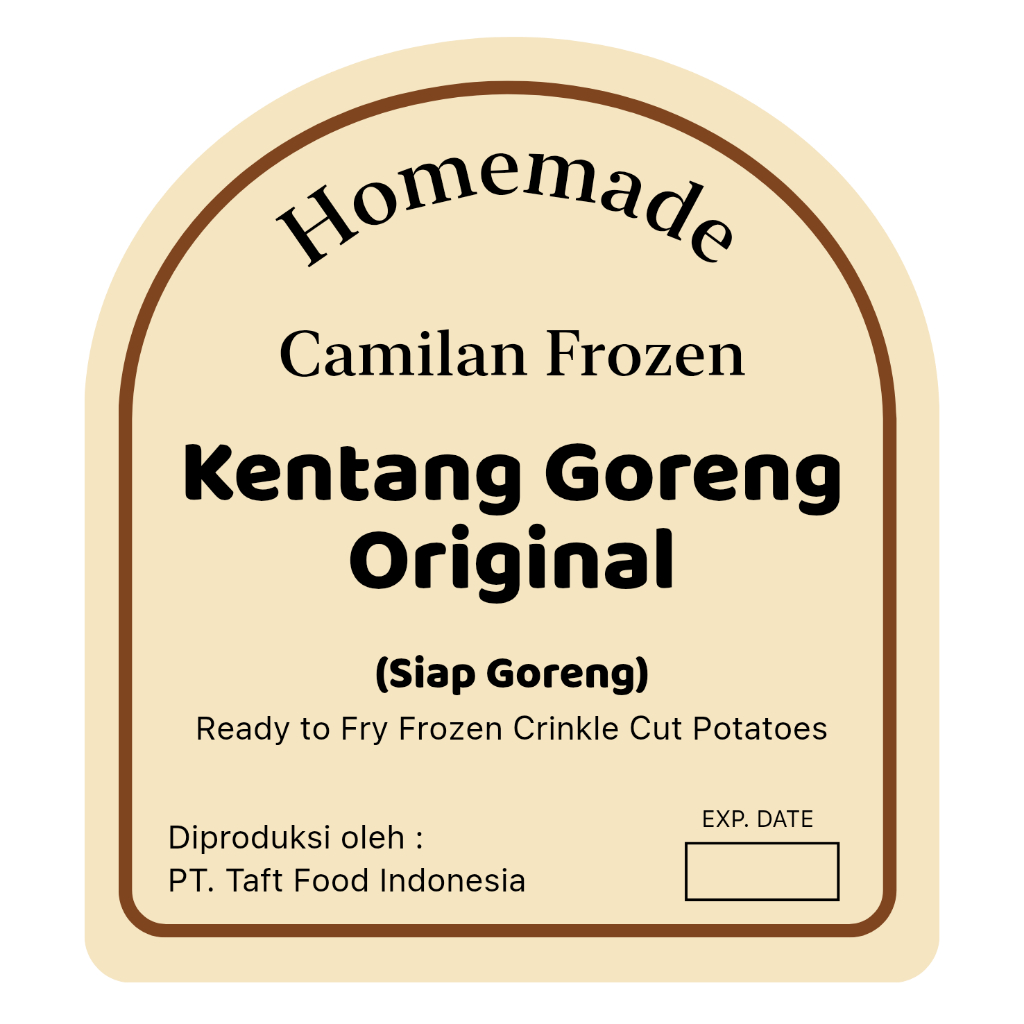

Kentang Goreng Original Frozen siap goreng - 120g