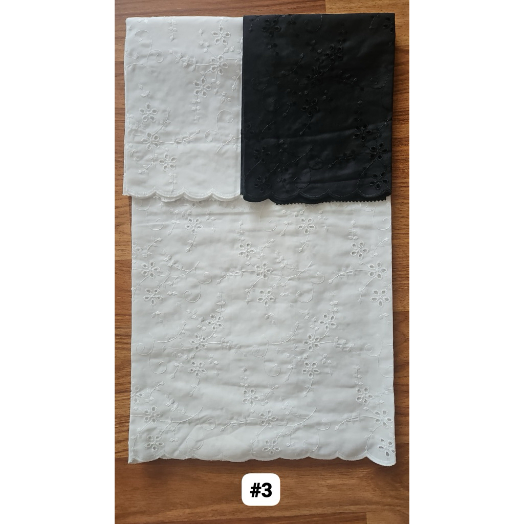 katun bordir bolong / kain katun bordir / katbol / kain meteran