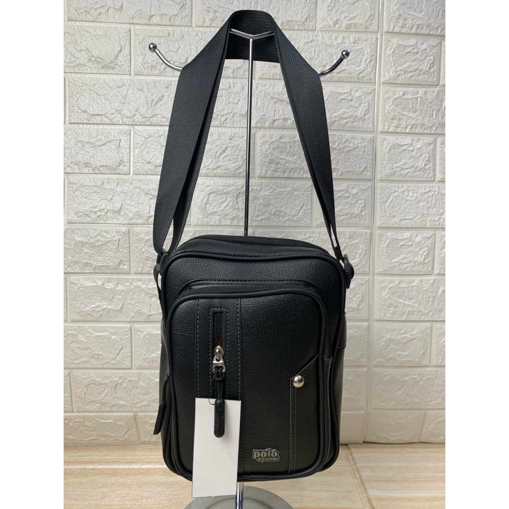 Slempang pria polo diplomat bahan mitasi impor murah