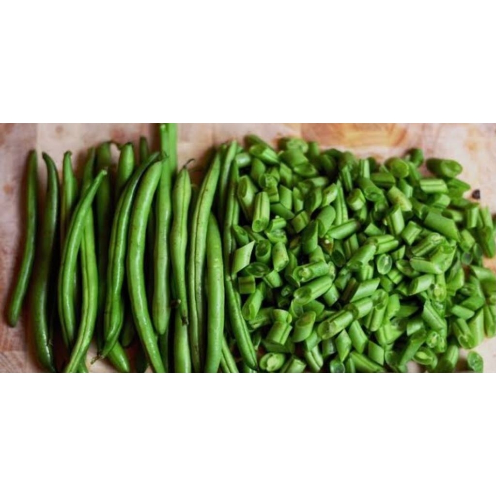 

sayur buncis potong potong