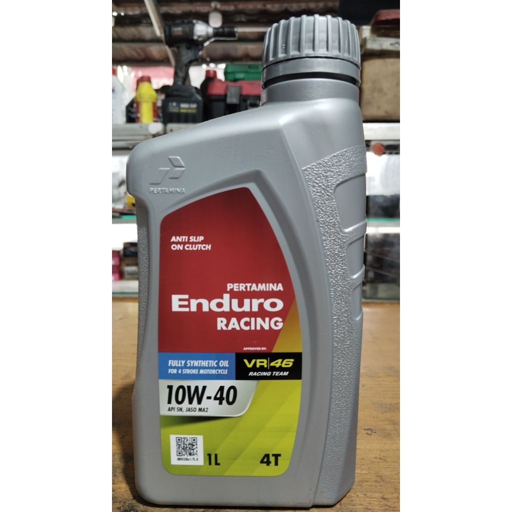 Oli Pertamina Enduro Racing 1000ml 10W-40 API SN JASO MA2/Oli Enduro Racing 4T