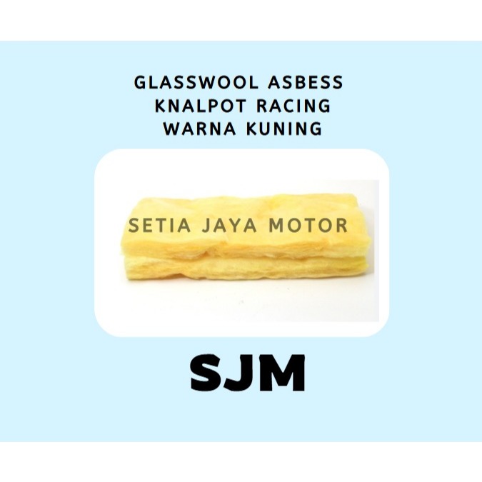 GLASSWOOL ASBES KNALPOT RACING PUTIH & KUNING