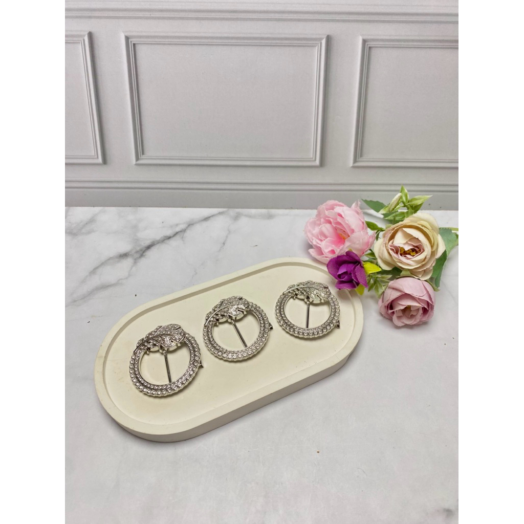 Ring hijab anti karat/ring hijab gesper/gesper silver/gesper gold