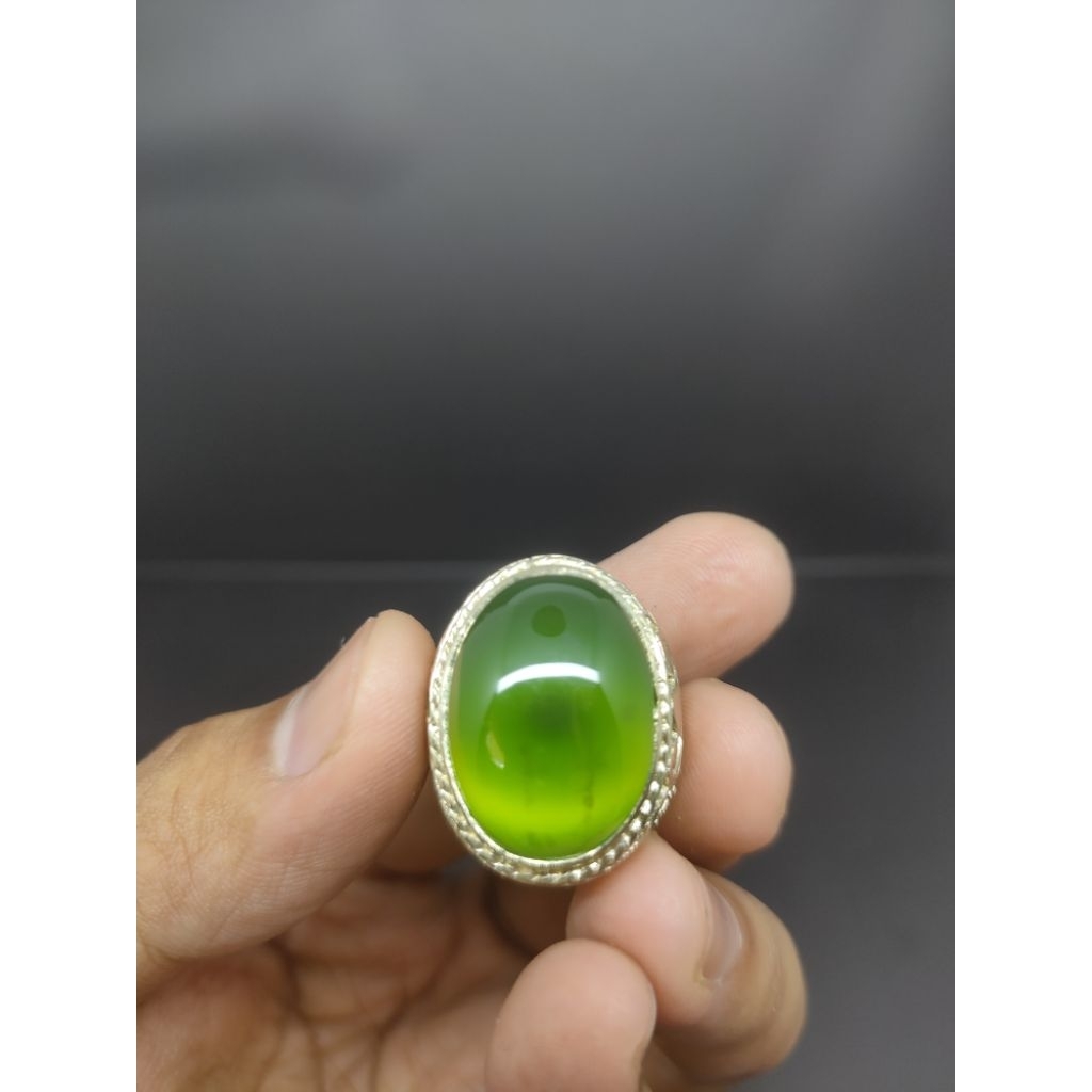 NATURAL BATU SERPENTINE IJO BOTOL