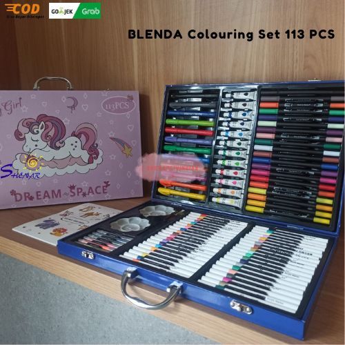 

BLENDA Colouring Set 113 PCS Set Alat Mewarnai Lengkap & Kreatif shenar