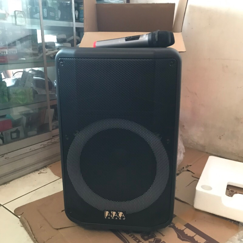 Speaker Portable Tanaka 12" inch Diamond new Anttrolley speaker bluetooth