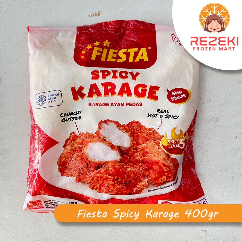 

Fiesta Spicy Karage 400 Gr | Karage Ayam Pedas | Frozen Food Murah