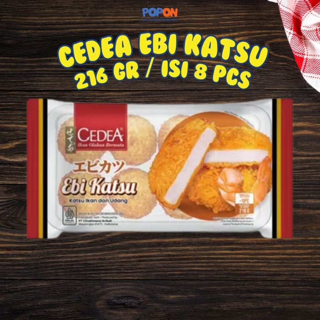 

Cedea Ebi Katsu Isi 8 Pcs 216 Gr / Katsu Udang Ikan