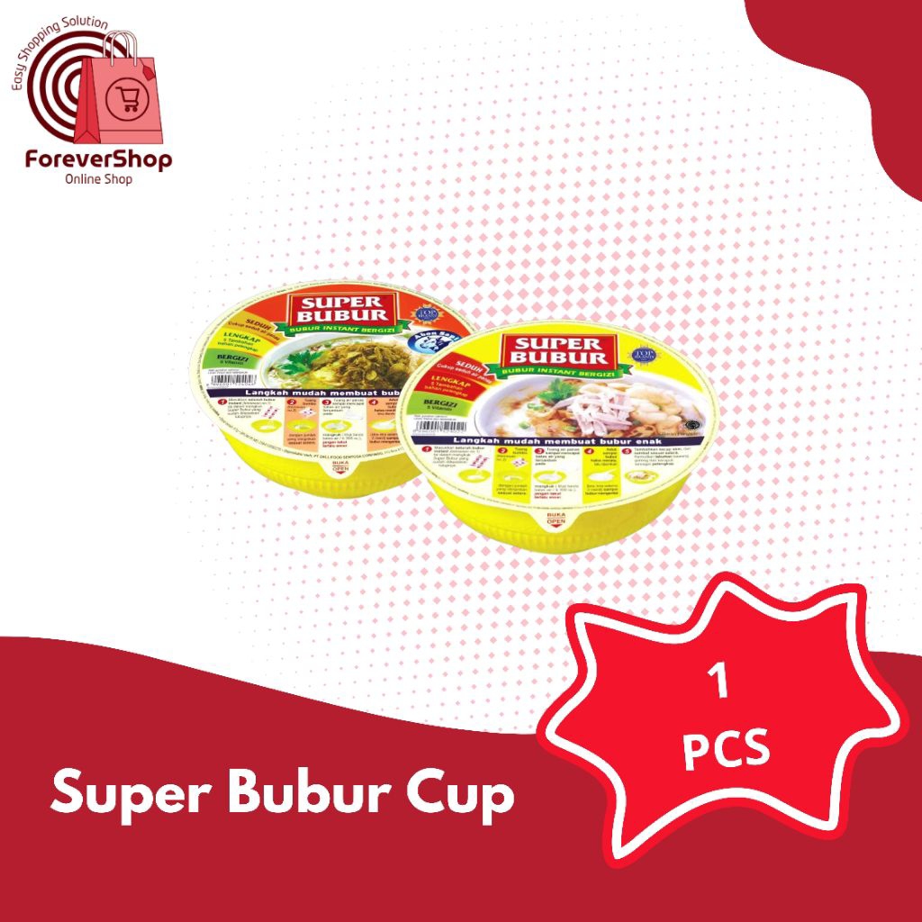 

Super Bubur Cup - Bubur Instan Rasa Ayam dan Abon Sapi Solusi terbaik saat Lapar Melanda