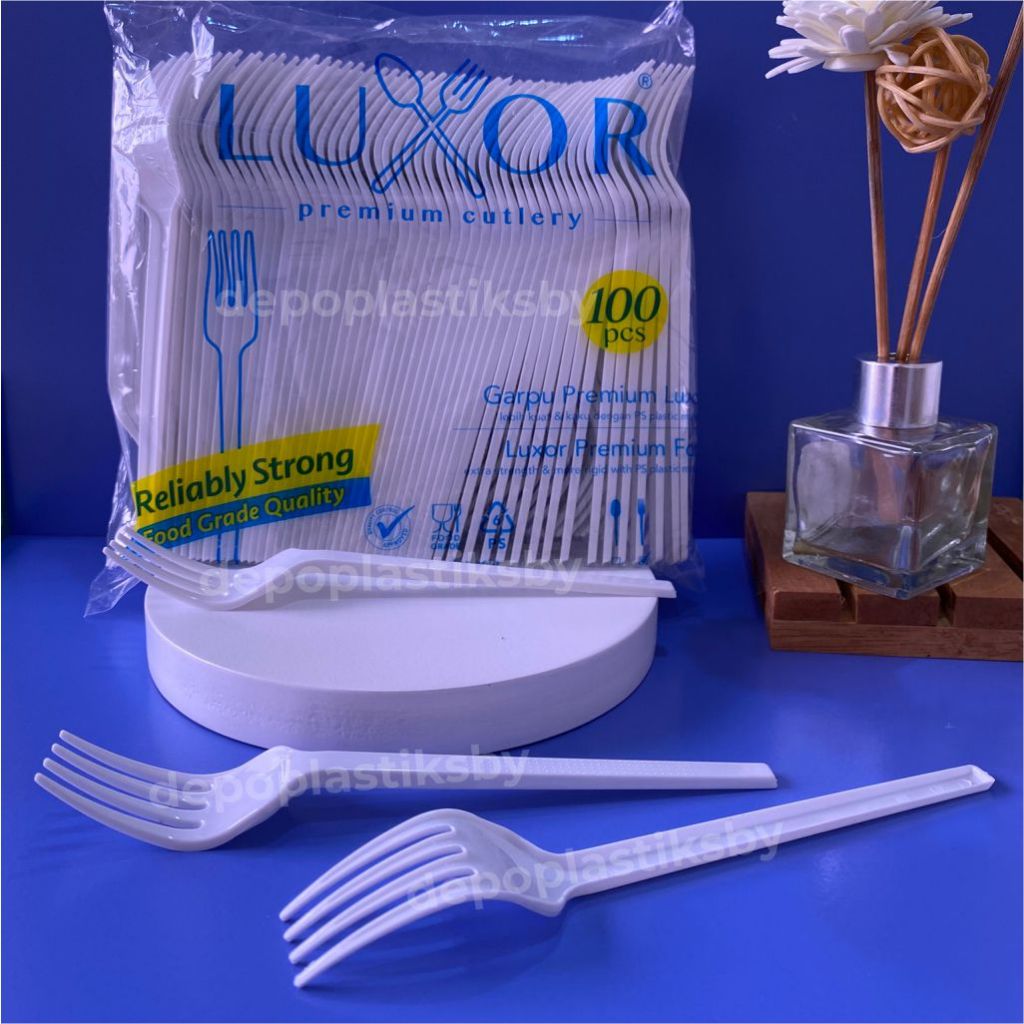 Garpu Makan Plastik / Garpu Makan Murah / Garpu Makan Luxor / Garpu Kue / Garpu Kekinian