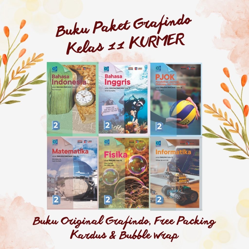Buku Paket Grafindo KURMER untuk SMA/MA/SMK Kelas XI (11) - Edisi Kurikulum Merdeka Penerbit Grafind
