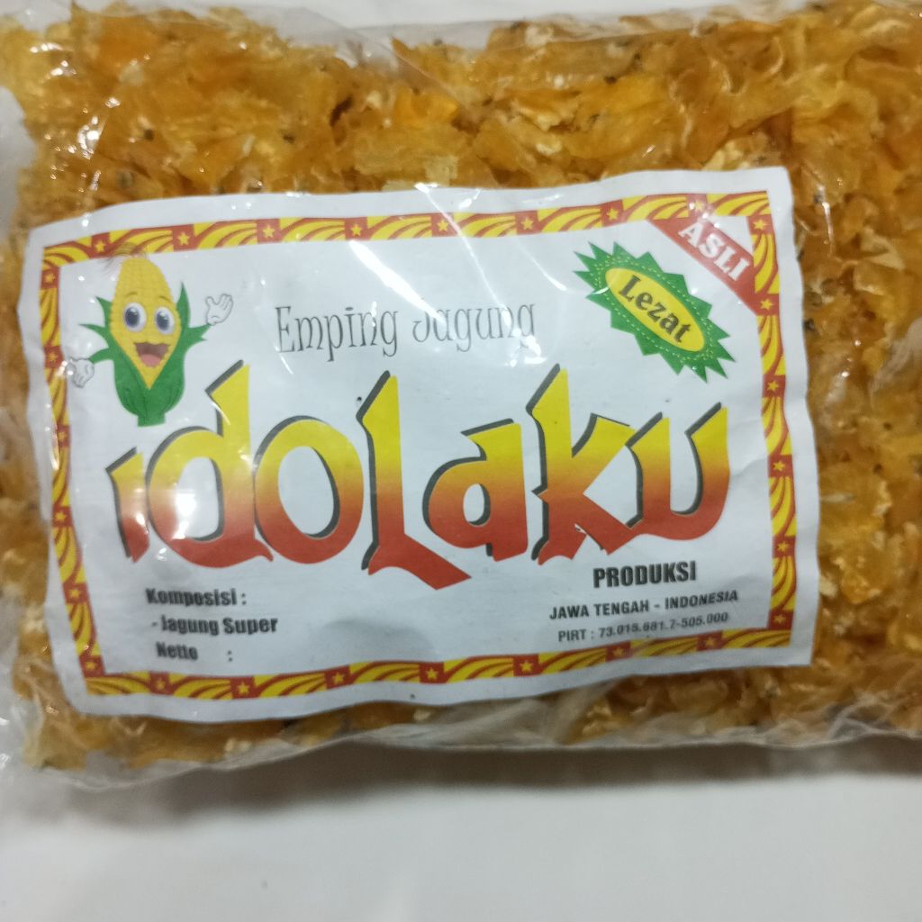 

Emping jagung cap idolaku mentah 400gram