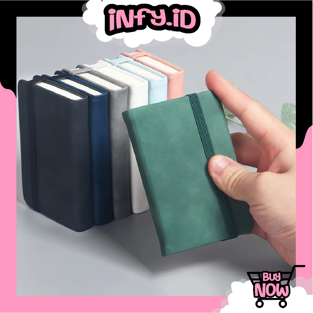 

INFY - Notebook Mini A7 Buku Catatan Kecil Book Aesthetic Portable Buku Tulis Aesthetic Agenda Tali/ Daily Book S148