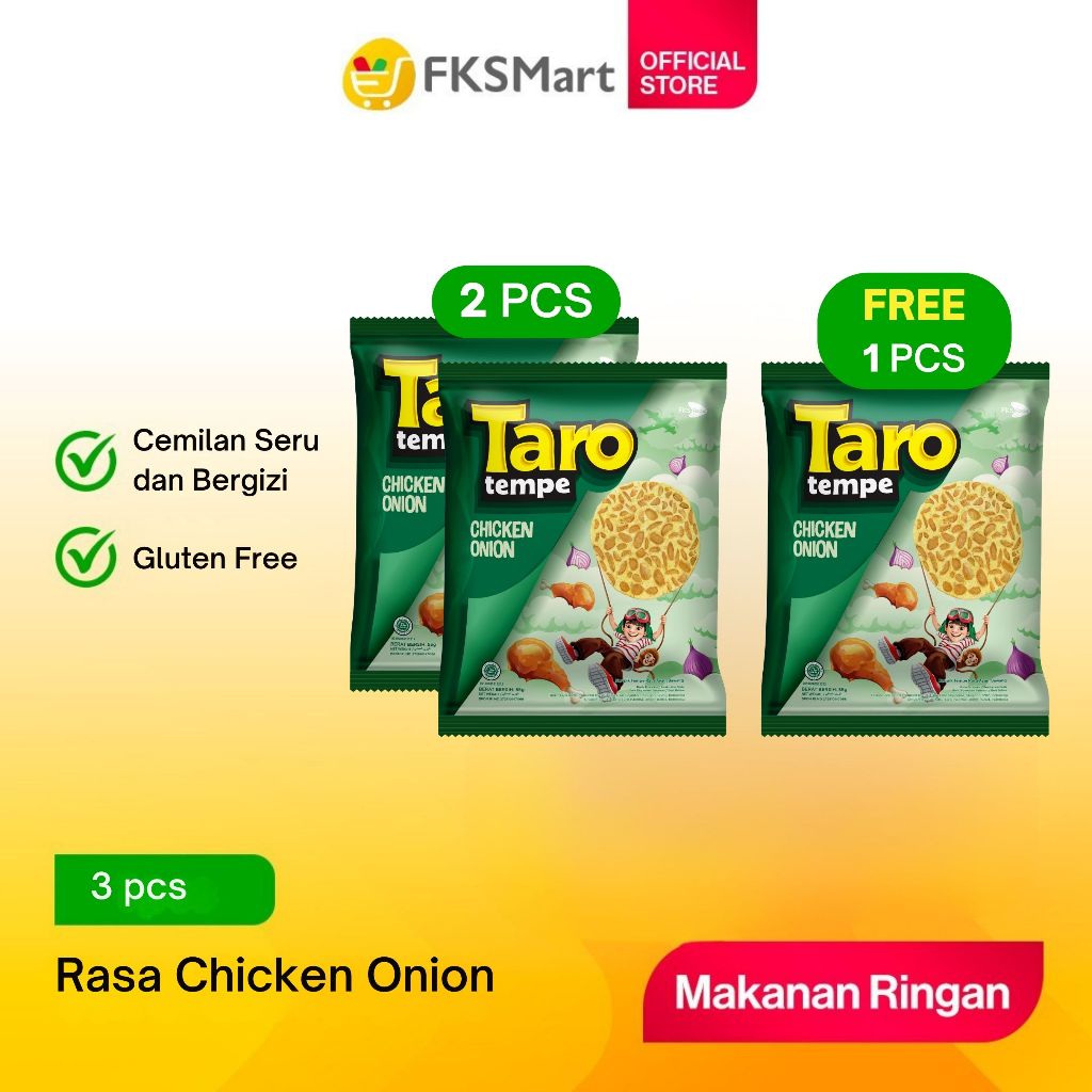 

Buy 2 Get 1 Taro Tempe Chicken Onion 55gr