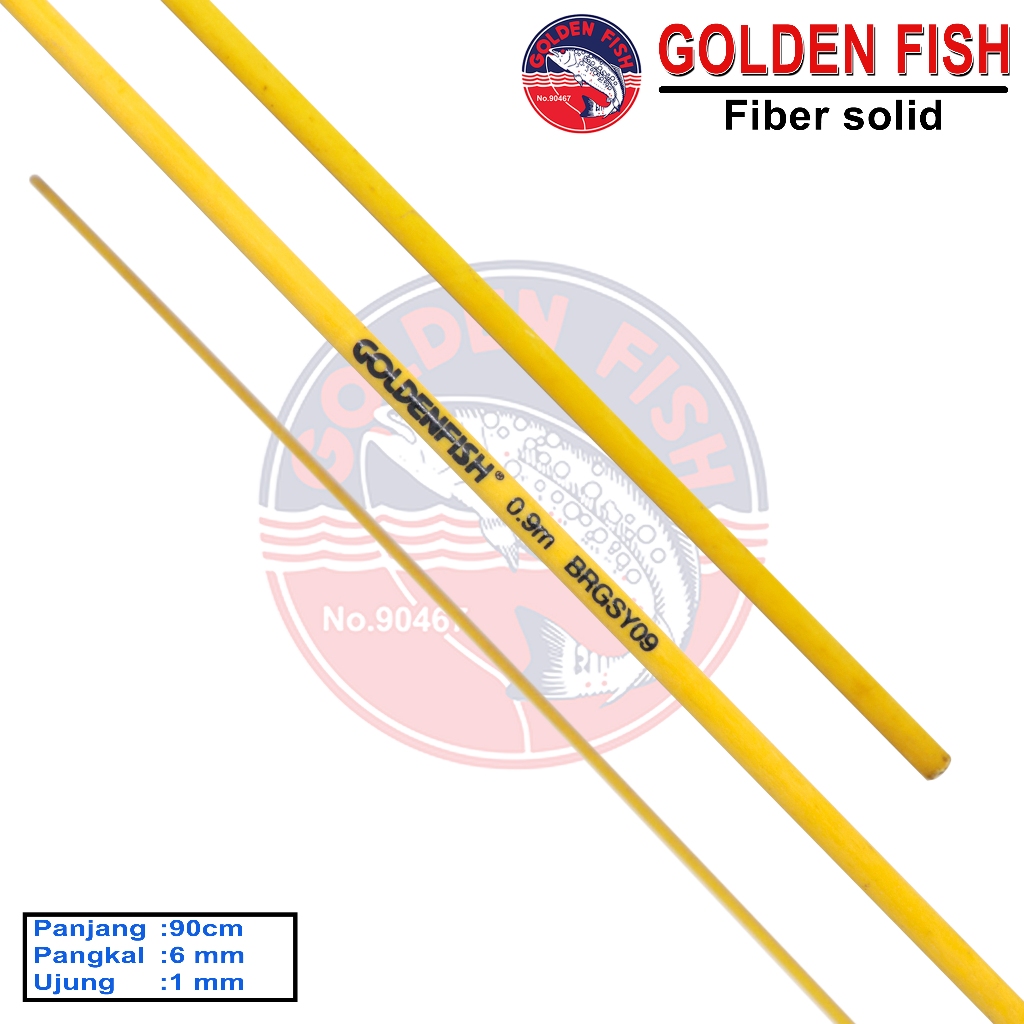 BLANK ROD FIBER SOLID GOLDENFISH KUNING