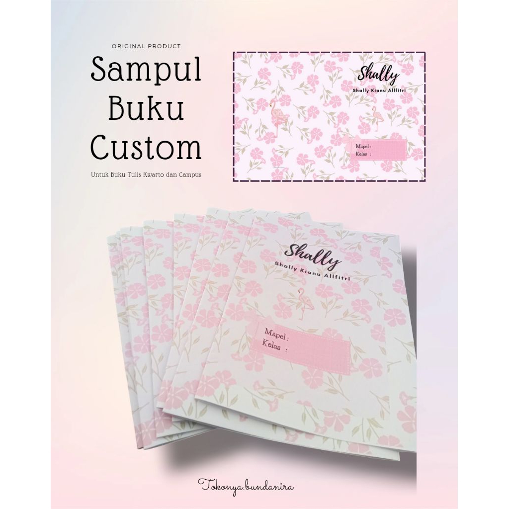

Sampul Buku Tulis Pink Flamingo