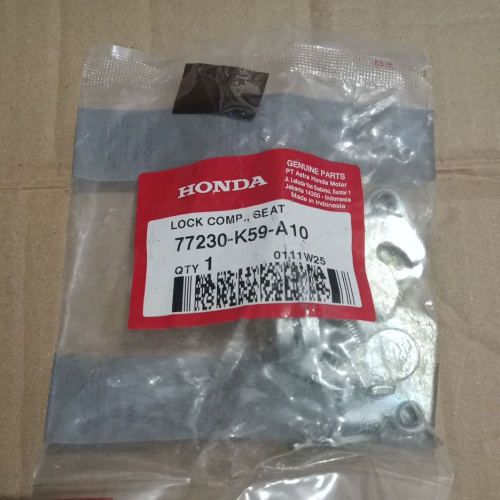 AHM 77230-K59-A10 Lock Comp Seat Lawan Kunci Jok Sadel Vario125/150eSP,NewBeat2020,Beat Street K1A,G