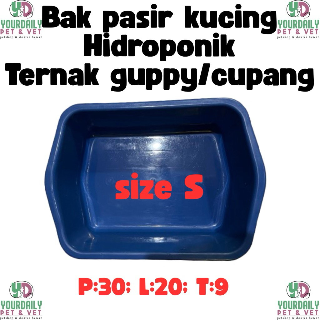 bak pasir kucing | bak hidroponik | bak ternak ikan guppy cupang
