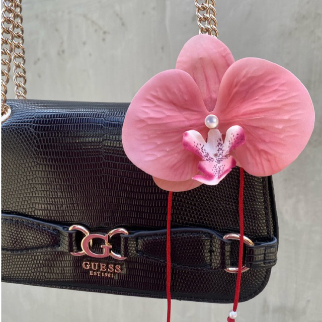 Orchid Charm Orchid Bag Charm Gantungan Tas Anggrek Aksesoris Anggrek Orchid Keychain