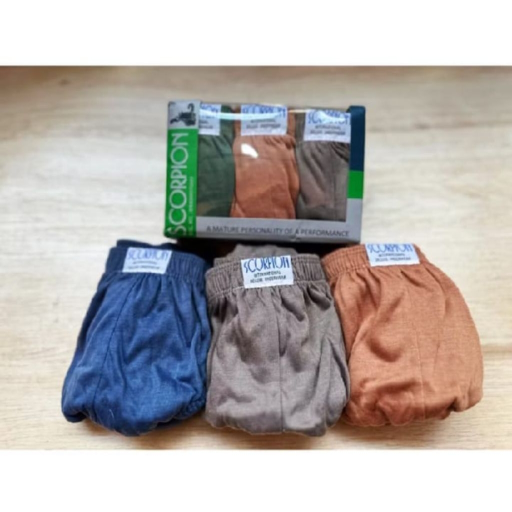 celana dalam pria scorpion 3pcs celana dalam laki dewasa