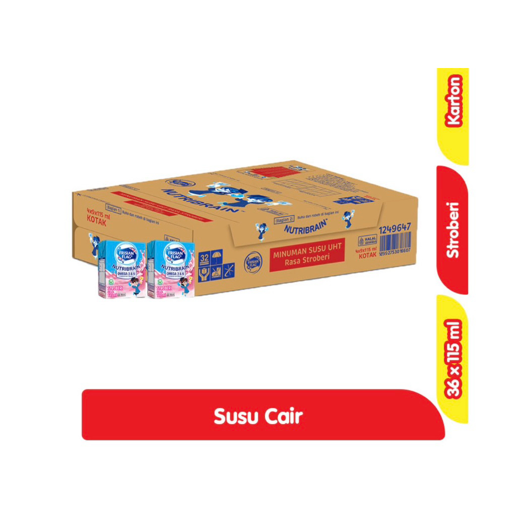 

Frisian Flag Nutribrain Susu UHT 36x115ml