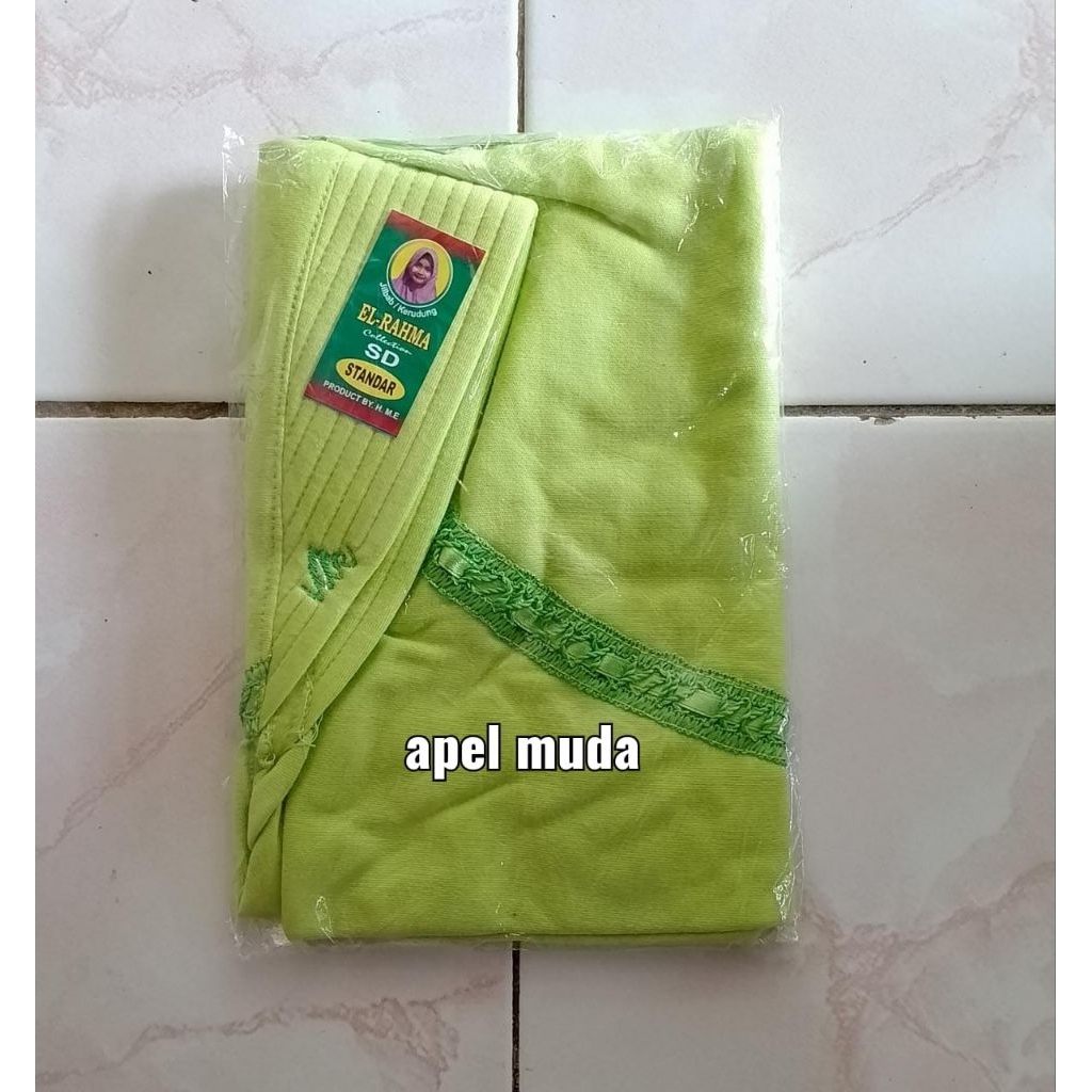Jilbab sekolah anak jilbab robbani anak warna hijau apel muda hijau pupus stabilo anak paud TK SD SM