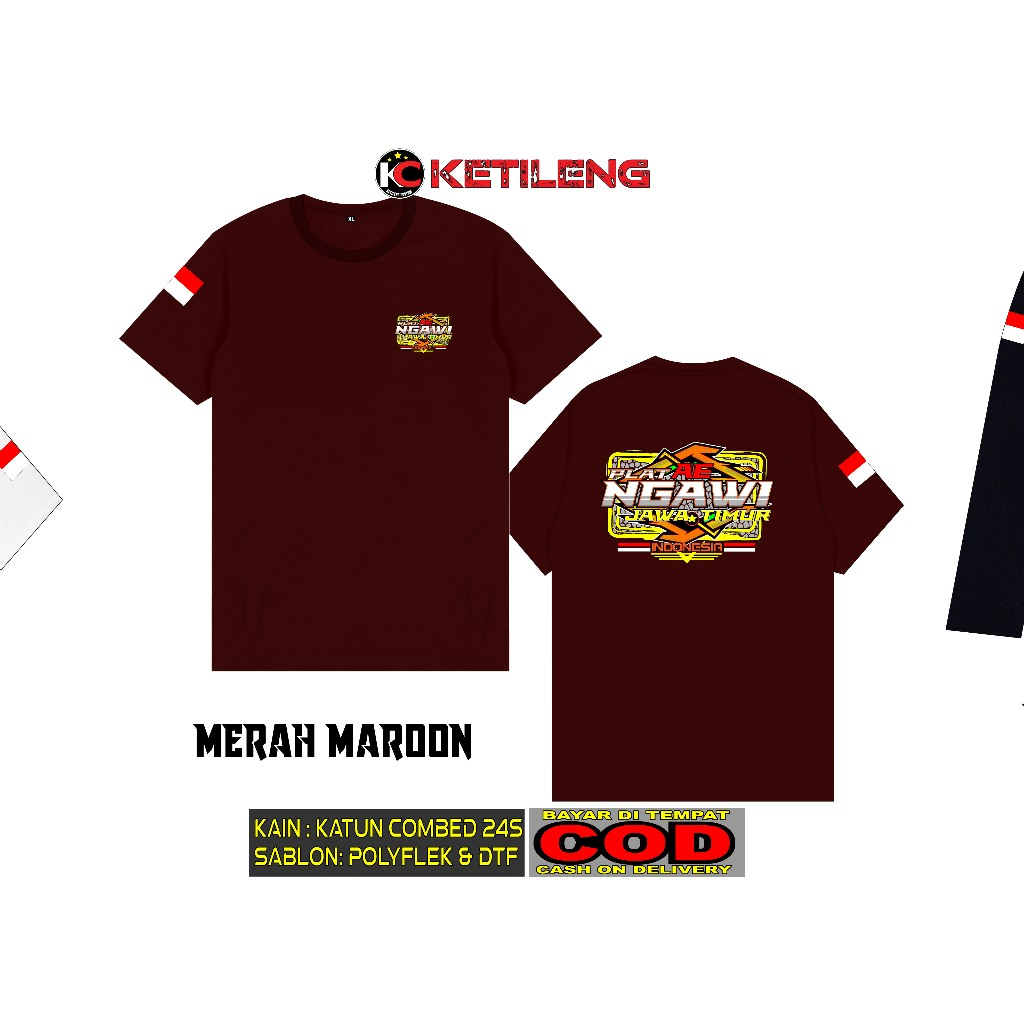 KAOS PLAT AE NGAWI M2 BAHAN COTTON COMBED 24S TEBAL BISA COD KAOS DISTRO KAOS KEREN