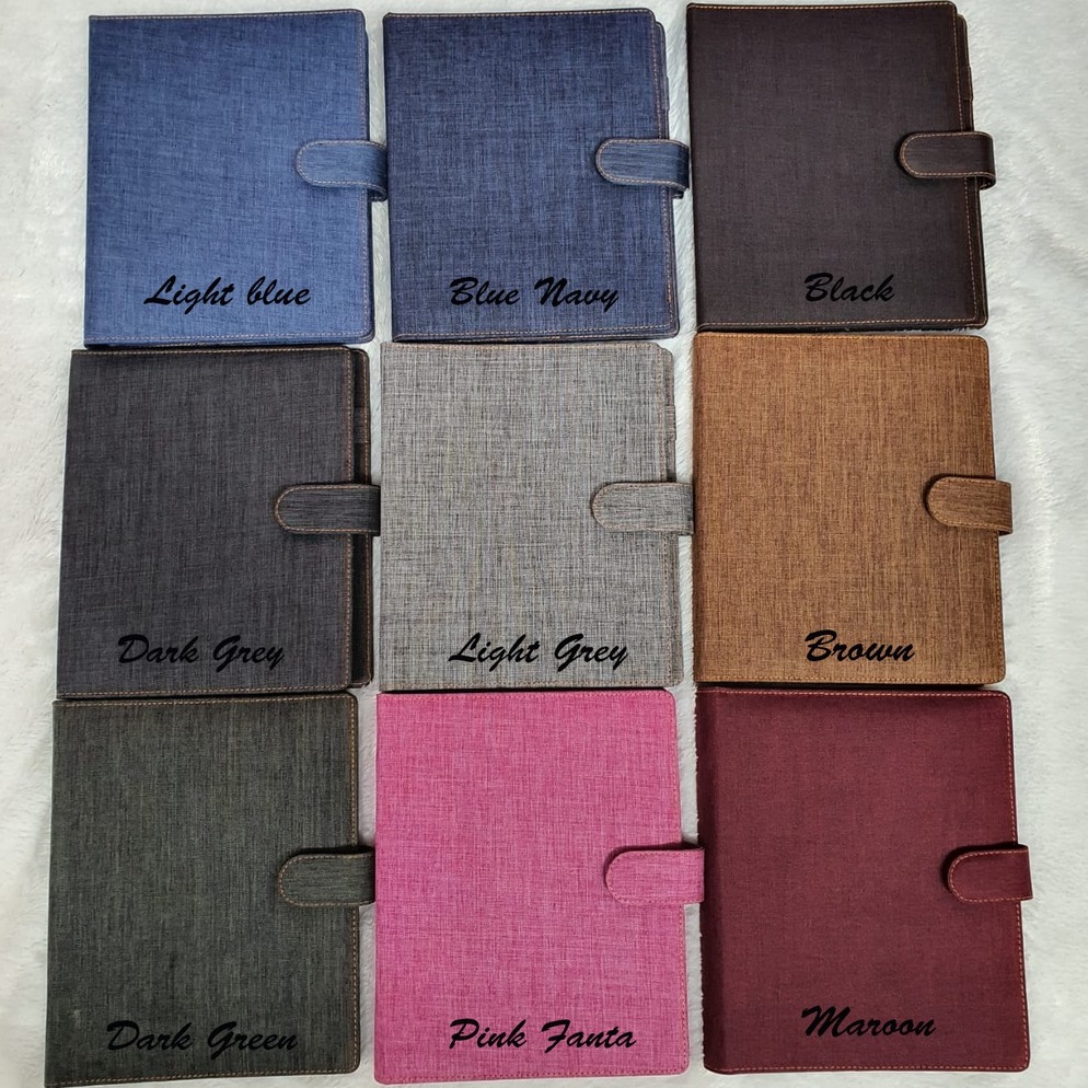

KODE D82A BINDER BAHAN JEANSDENIM 9 WARNA PILIHAN A5 DAN B5