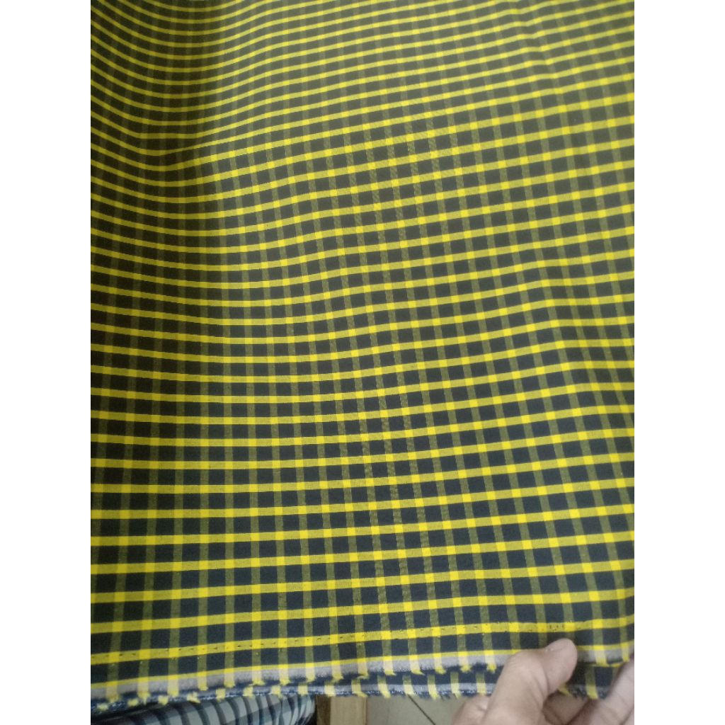 KAIN KATUN KEMEJA/KAIN IMPORT/-KAIN KATUN KOTAK KOTAK/KAIN KATUN IMPORT-KATUN GARMENT-BAHAN KATUN KO