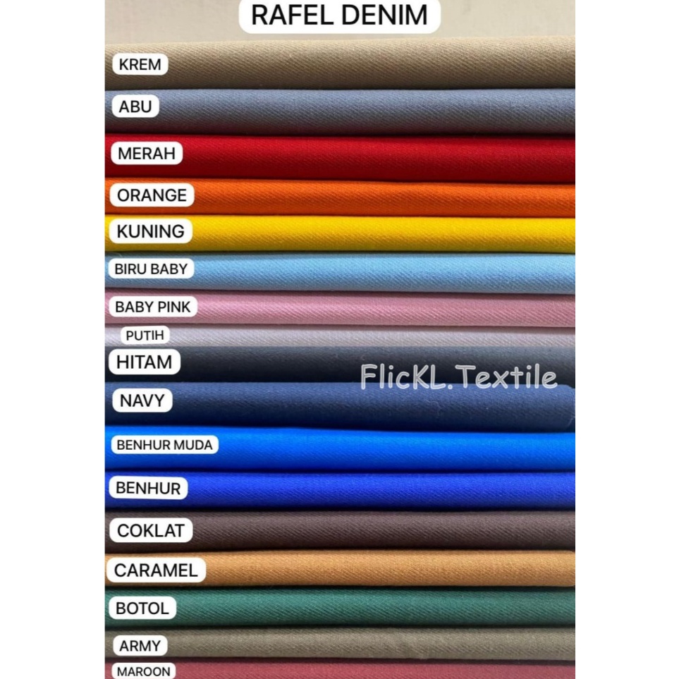 Kain Jeans Sueding Bahan Denim Sueding Rafel Rapel Sueding Twill 7s Sueding Amertex KODE H8N4