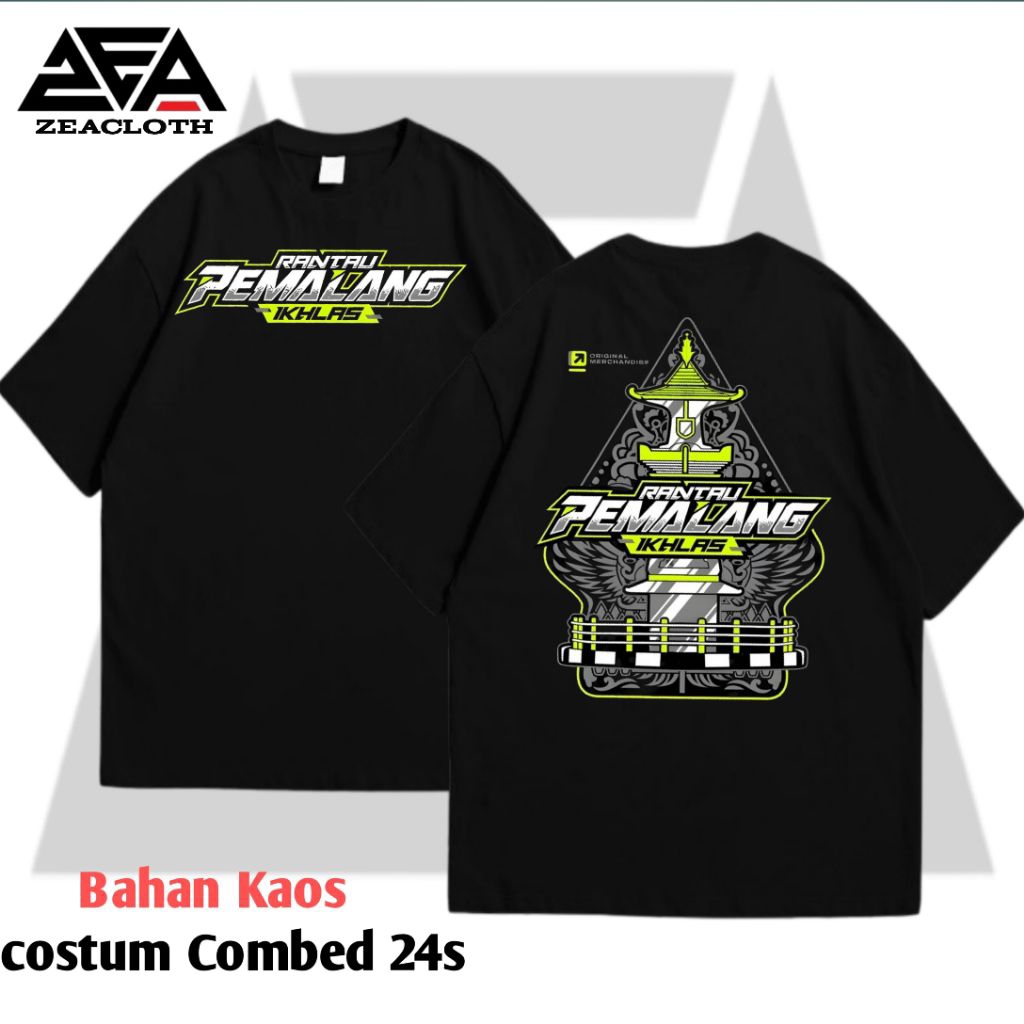 Kaos Rantau Pemalang/Baju T-shirt Anak Rantau Pemalang Ikhlas Combed 24s Unisex Premium Free Sticker