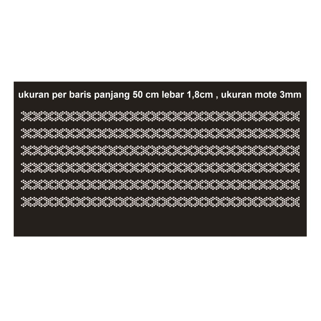 PAYET PRESS MOTE GOSOK SWAROVSKI UNTUK ABAYA