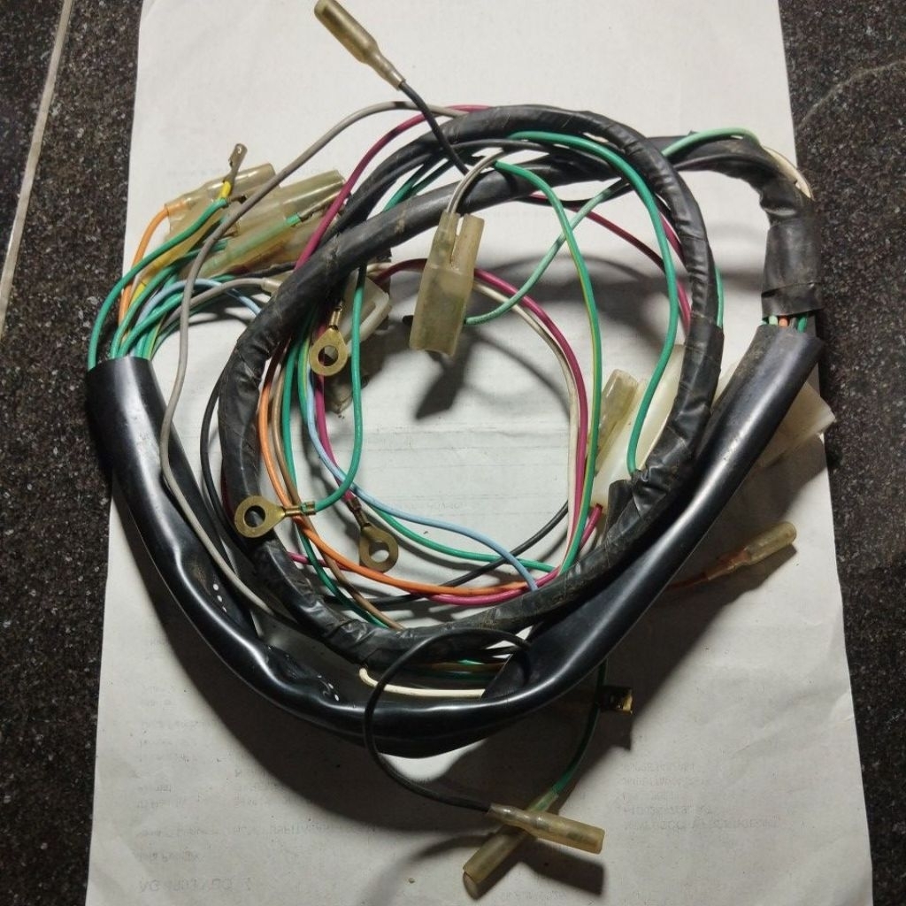 324 original nos content contents wire hardnes cable kabel body bodi fulset assy komplit set soket p