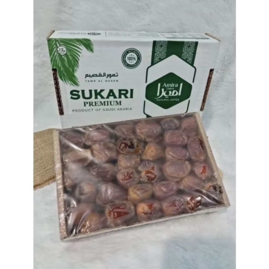 

UW 3. Kurma Sukari kardus 1kg, Kurma Raja