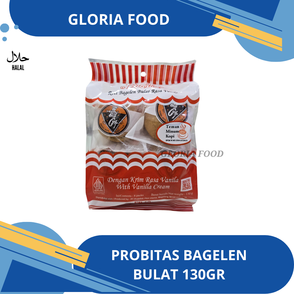 

PROBITAS BAGELEN BULAT ( PB 10 ) - 130 gram BEST SELLER, ROTI KERING LEGENDARIS SEJAK 1930