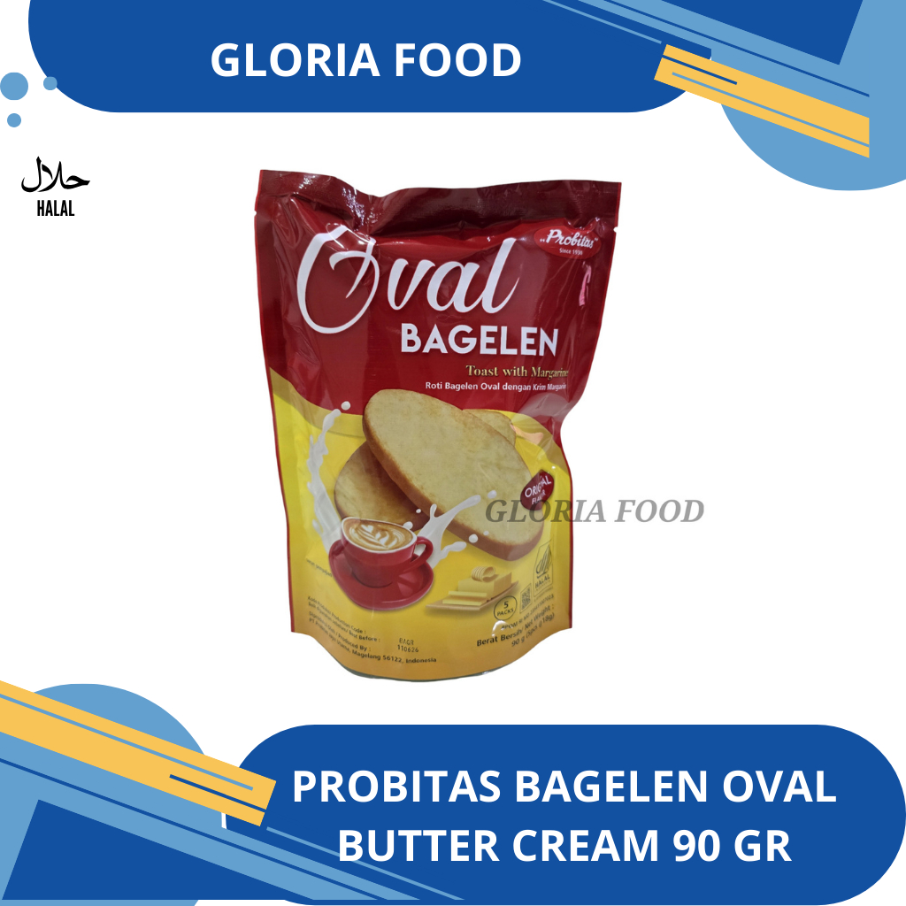 

PROBITAS ROTI KERING BAGELEN BUTTER CREAM / OVAL BUTTER CREAM - 90 gram