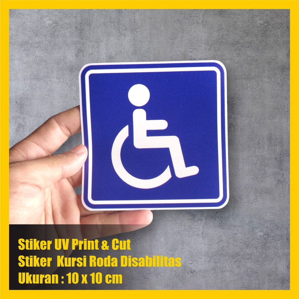 

Stiker Sign Kursi Roda Disabilitas Stiker Print & Cut UV