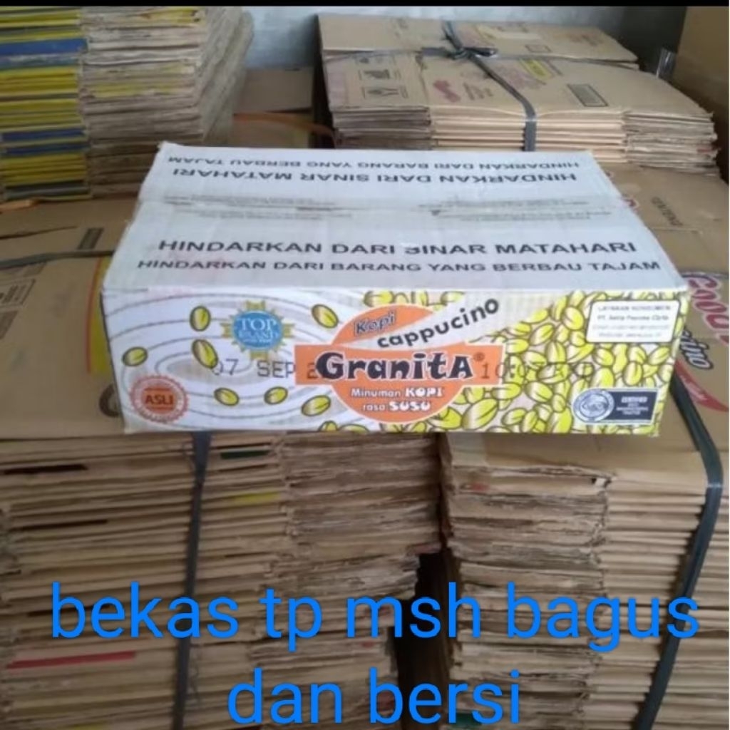 

kardus bekas msh bagus dan bersih isi 5pcs