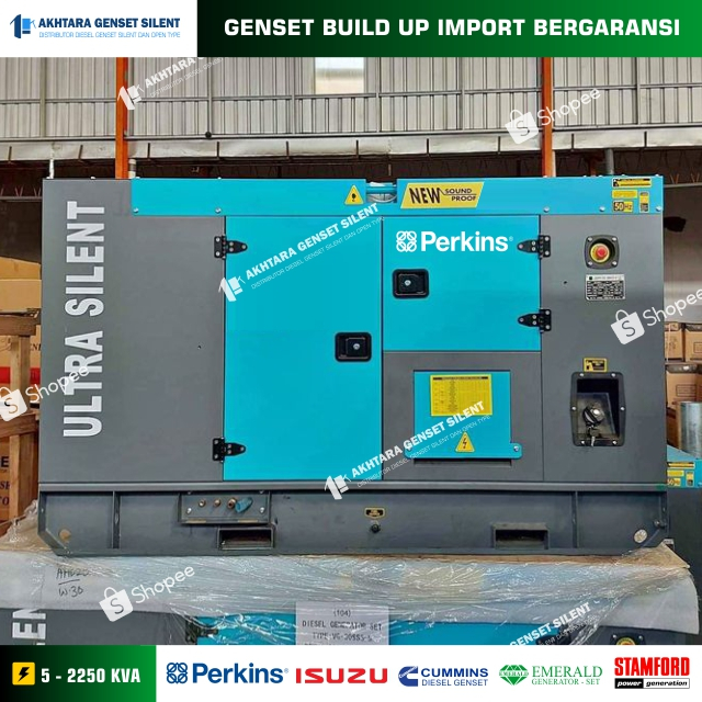 Genset Silent PERKINS 20 kva 30 kva 50 kva 60 kva 80 kva 100 kva 150 kva 200 kva 250 kva 300 kva